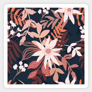 Botanical Floral Seamless pattern 1 Sticker